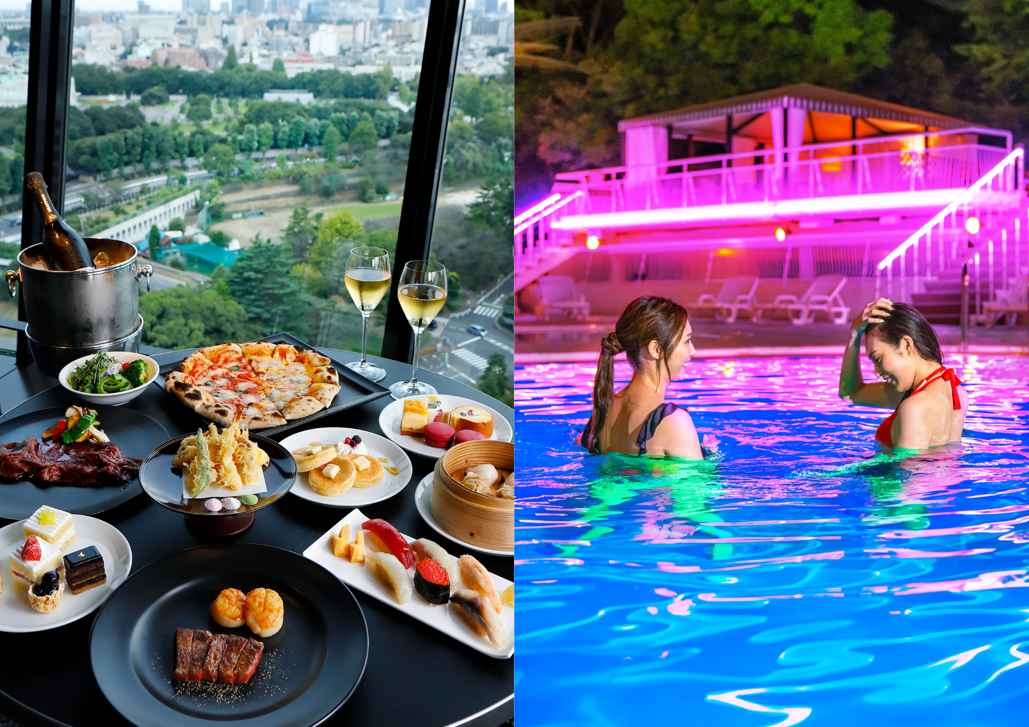 ナイトプールもまだ間に合う 最大34 Off 完全予約制ナイトプール ビュッフェの限定セット登場 株式会社ニュー オータニのプレスリリース