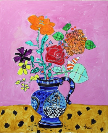 バラのブーケ73×60cm