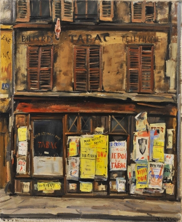 荻須高徳「煙草屋」　73×60cm