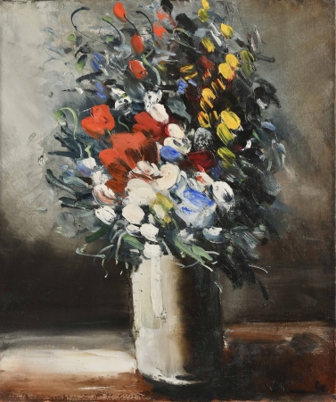 ヴラマンク「花瓶の花」56×47cm