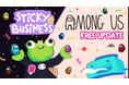 「Among Us」が「Sticky Business」に登場!無料アップデートでクルーメイトステッカーが追加