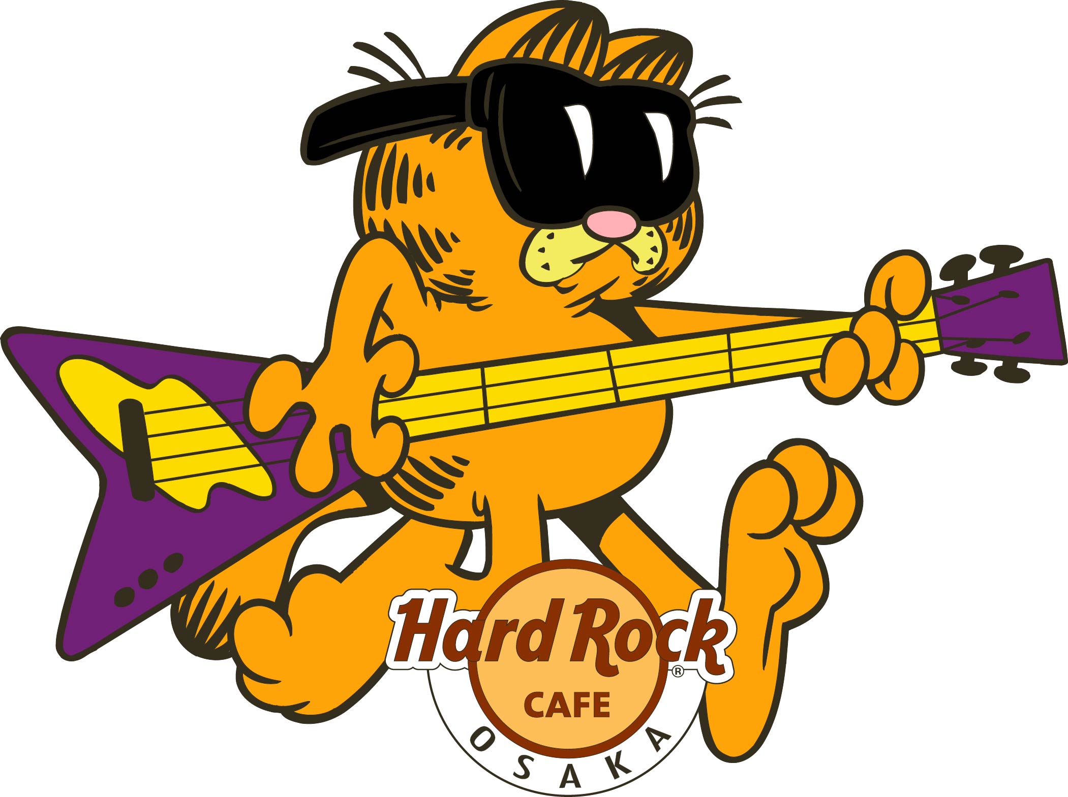 ここでしか手に入らない 数量限定 Garfield ガーフィールド ハードロックカフェ 各店舗でデザインが異なるコラボレーション ピンバッジ発売 株式会社東北新社のプレスリリース