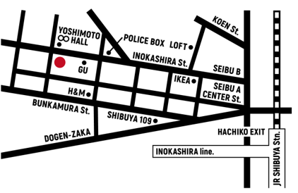 タコ ファナティコ 渋谷（地図）