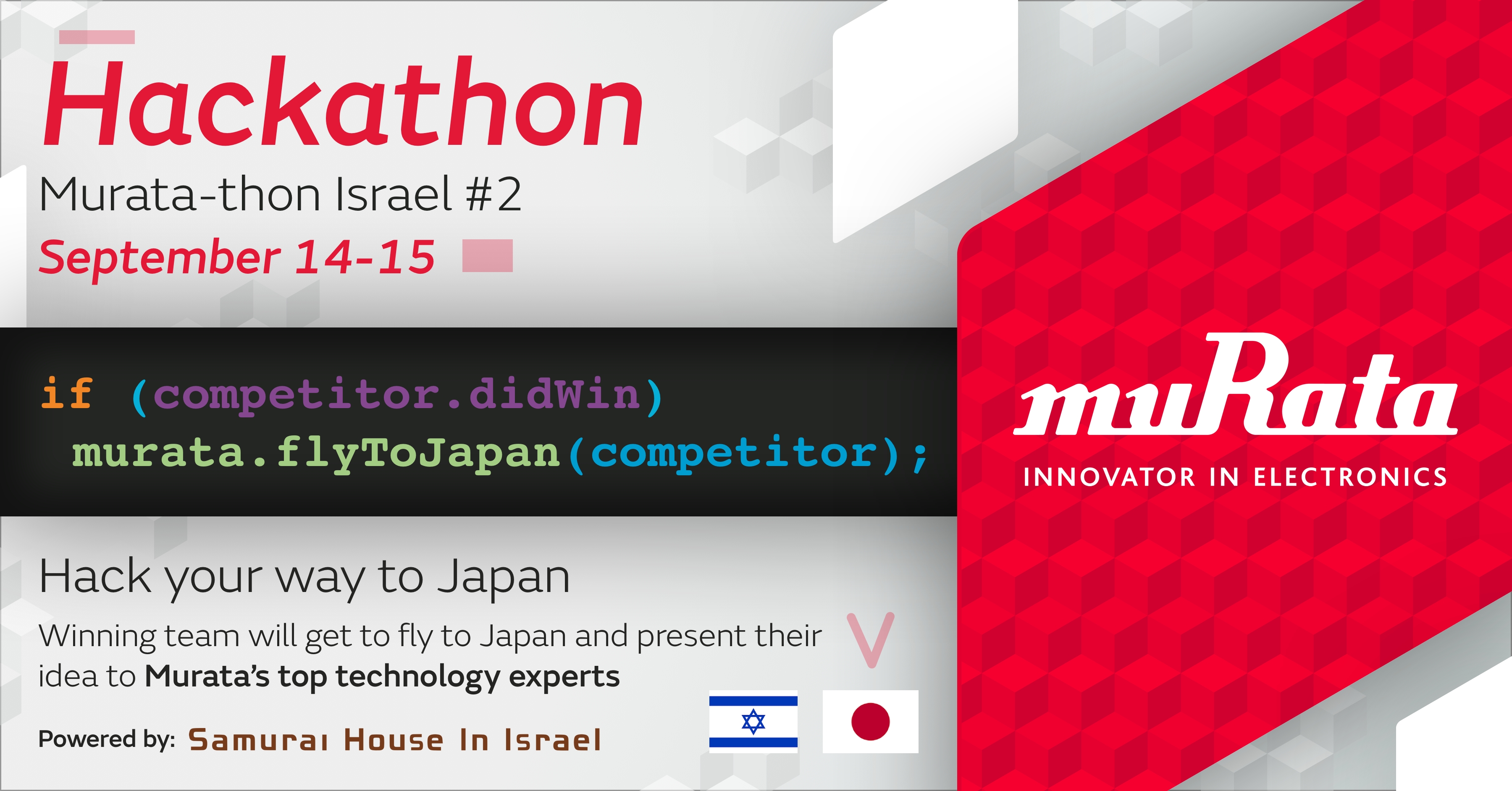 株式会社村田製作所とイスラエルでiotハッカソン 2nd Murata Hackathon In Israel を開催 株式会社サムライインキュベートのプレスリリース