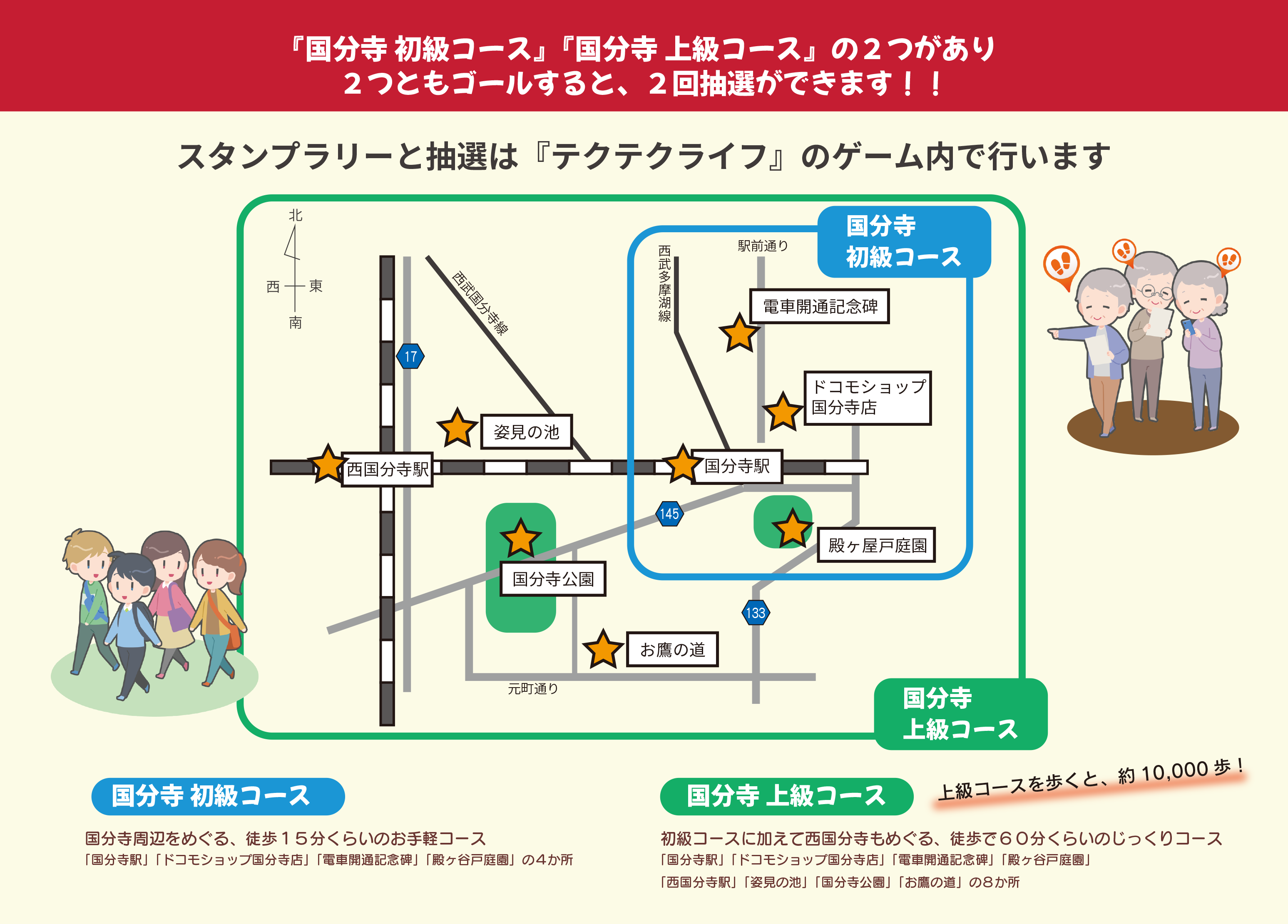 国分寺の名所を巡って ポイ活しよう 位置情報ゲームアプリ テクテクライフ Forスゴ得 国分寺 スタンプラリーイベントを開催 株式会社ジー モードのプレスリリース