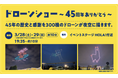東武動物公園 開園45周年記念ドローンショーを300機で演出