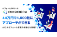 4.8万円で4,000社にアプローチ、AIがフォームDMを自動送信するMIKOMERU（ミコメル）、ファイル添付機能を追加！Webサイトやストレージ不要で営業資料をダイレクト送信