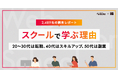2,489名に聞いた「スクールで学ぶ理由」。20〜30代は転職、40代はスキルアップ、50代は副業