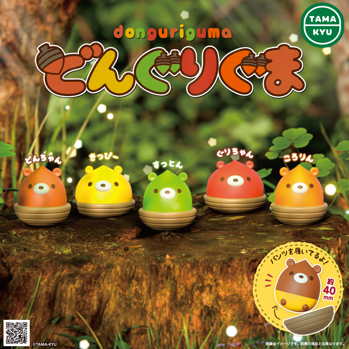 新商品】どんぐりとくまが融合したTAMA-KYUの新しいオリジナルマスコット「どんぐり ぐま」が12月26日(月)より全国のカプセルトイコーナーにて順次販売開始！｜株式会社ブシロードのプレスリリース