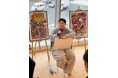 万博MUSASHI個展に向けて“コミュニティ・バンク京信”がコラボ