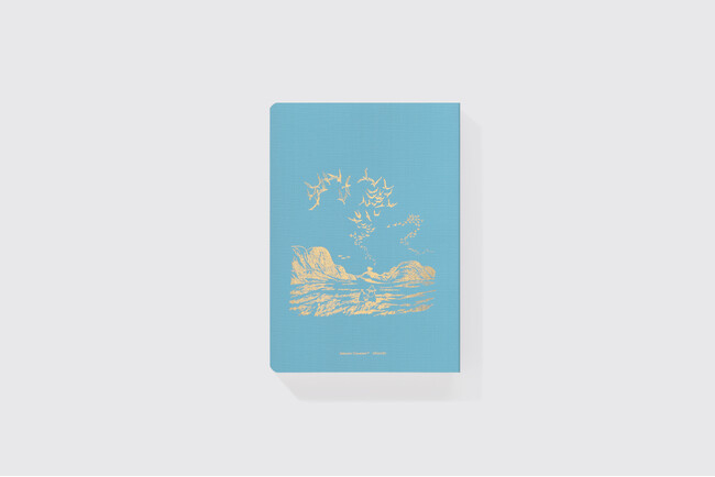 365 デイズノート 　採用デザイン ブルー：『ムーミンパパ海へ行く』