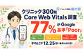 クリニックHP表示速度、Google基準達成は約1割？全国300院の Core Web Vitals を独自調査【クリニック集客の設計図】