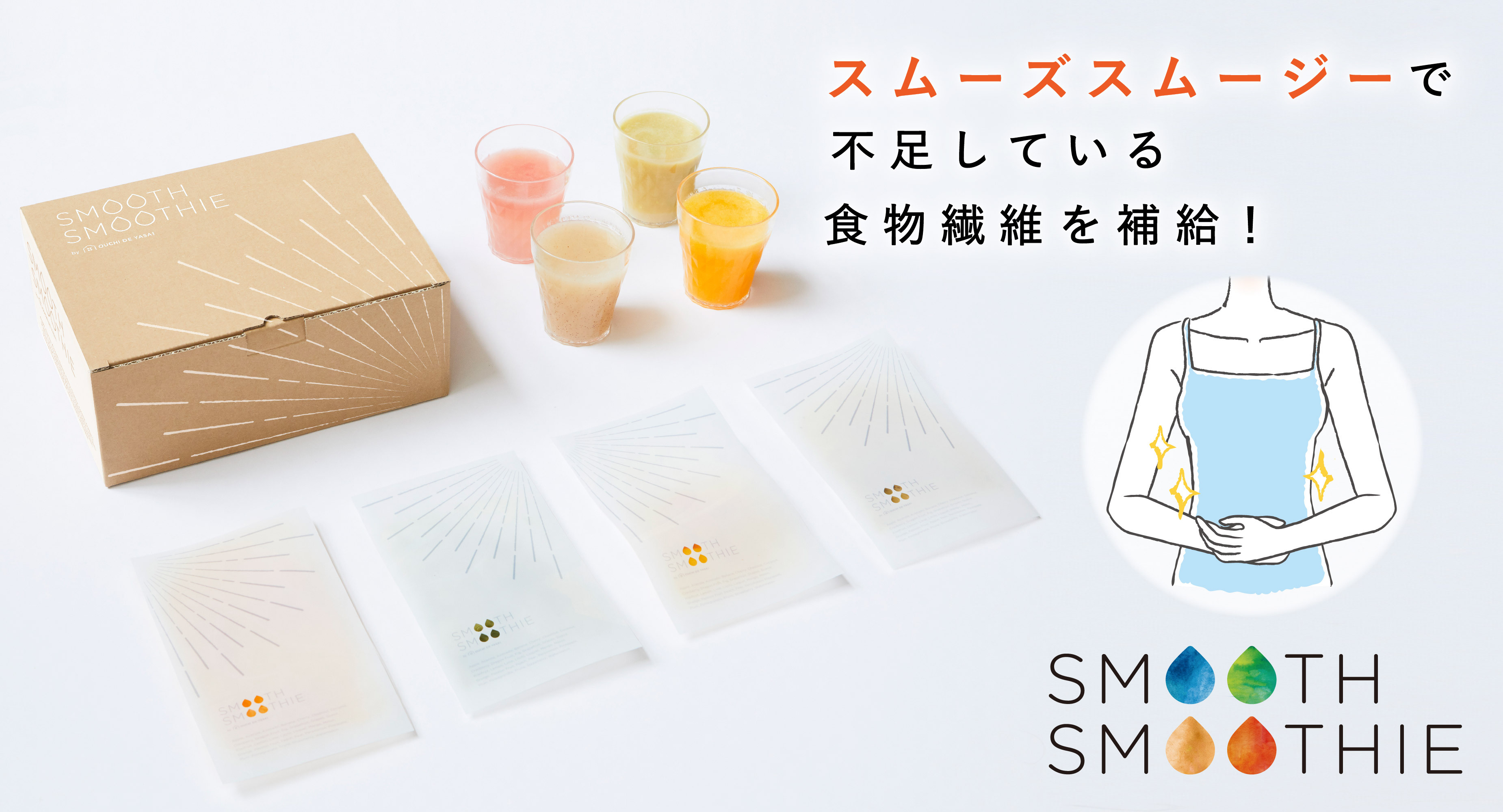 お正月 外出自粛太りに 1日に不足している食物繊維が補える 簡単本格スムージー Smooth Smoothie スムーズ スムージー が誕生 株式会社kompeitoのプレスリリース