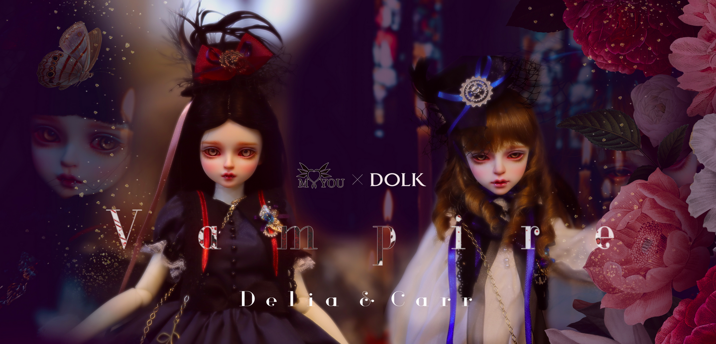 Dolk 闇に堕ちた少年少女 大人気ドール2体がハロウィンにふさわしい吸血鬼バージョンで登場 ボーダレスのプレスリリース