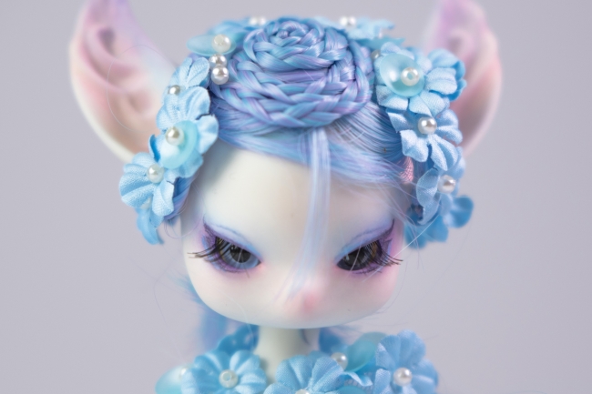 紫陽花のワンピース 編みました | 手作り＆編み物 & お人形