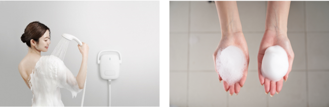 LIXIL、柔らかく温かい”絹泡”で新たな入浴体験をご提供する泡シャワー「KINUAMI U ( 絹浴み [結]  )」を開発｜株式会社LIXILのプレスリリース