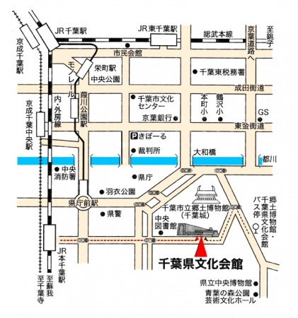 千葉県文化会館マップ