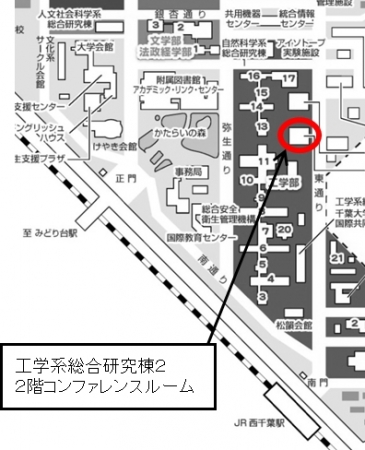 西千葉キャンパス構内図