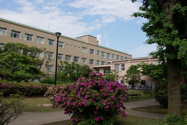 千葉大学看護学部中庭