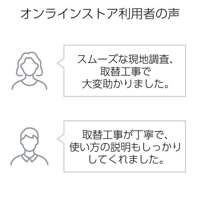 オンラインストア利用者の声