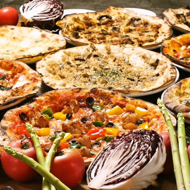 食べ放題で選べるPIZZAは全部で30種類！お好きなPIZZAを存分にお楽しみ下さい！