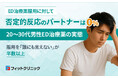 ED治療薬服用に対して否定的反応のパートナーは0%—20~30代男性ED治療薬の実態
