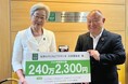 【コープデリ】ペットボトルキャップを集めて「認定NPO法人 世界の子どもにワクチンを 日本委員会」へ240万2300円を贈呈