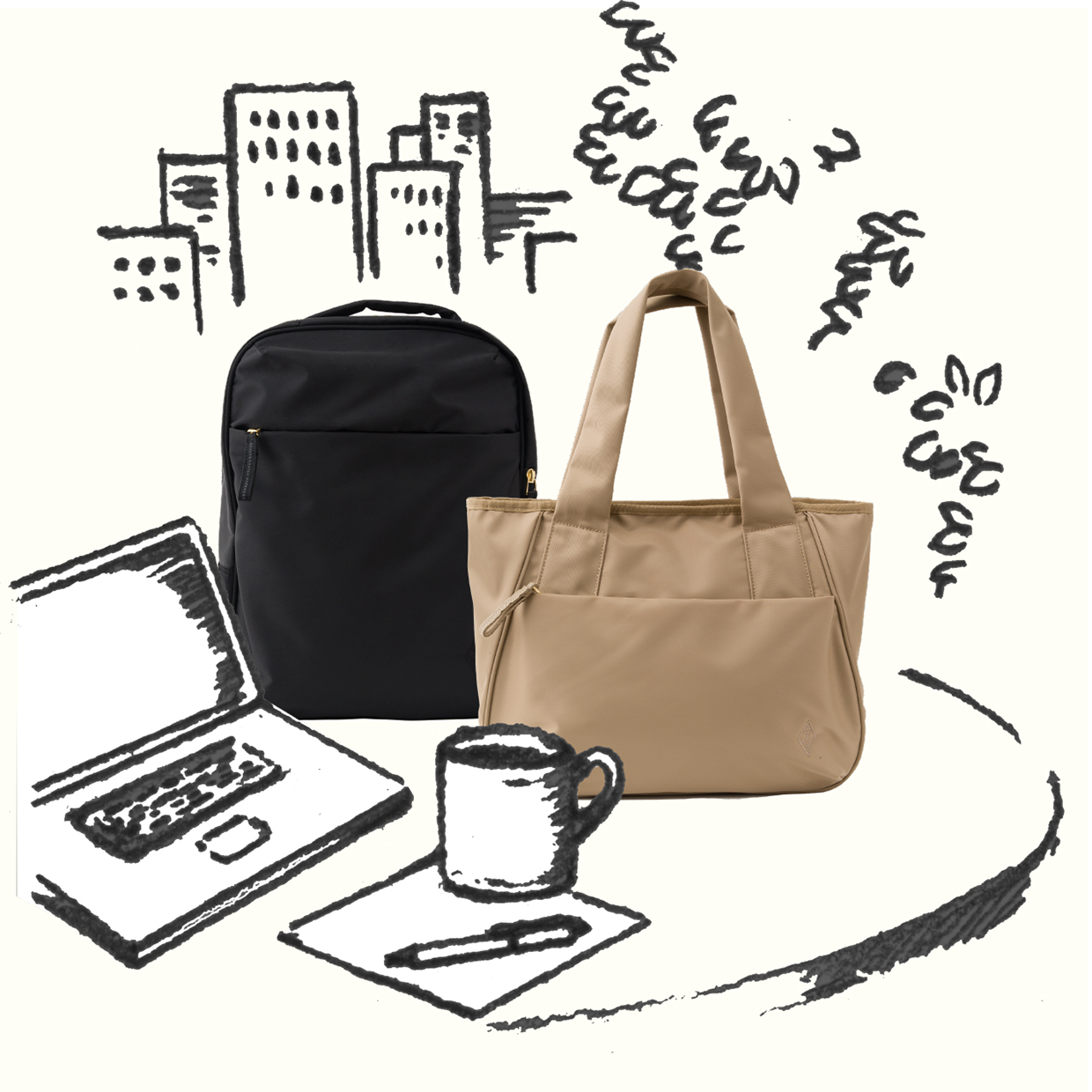 アフタヌーンティー共同開発 ノートpc の持ち運びがしやすく リモートワークに適したお仕事バッグ 21 年2 月2 日発売 エース株式会社のプレスリリース