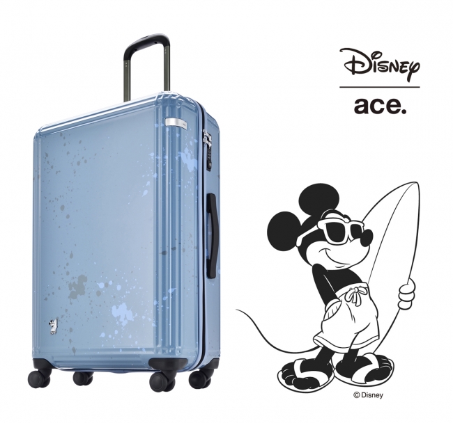 サーファースタイルのミッキーマウスがハンサム可愛い 夏にぴったりのスーツケース エース株式会社のプレスリリース