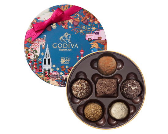 ブルー 様 専用。 GODIVA 50周年 ラグジュアリーボックス 45粒 - 食品