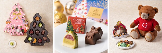 クリスマスツリーとトナカイがモチーフの限定チョコレート。心躍る