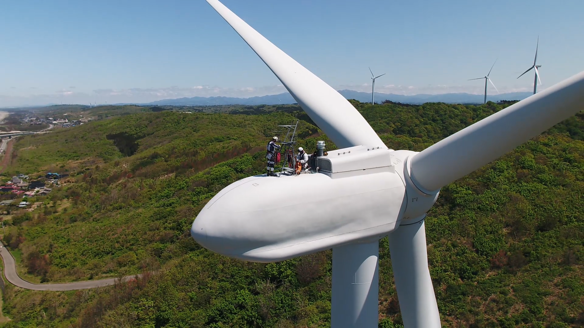 高さ８０ｍ 風力発電所の 風車 の補修作業を行う高所作業員に密着 7 4 日 Backstage バックステージ 株式会社cbcテレビのプレスリリース