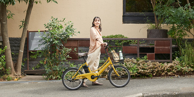 都心の暮らしにフィットするコンパクトな電動アシスト自転車 「エナ