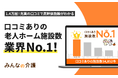 【みんなの介護】施設のリアルな評判がわかる!口コミありの老人ホーム掲載数でNo.1を獲得
