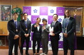 【東京都立川市】東京ヴェルディビーチサッカー茂怜羅オズ選手他4選手が立川市長を表敬訪問しました