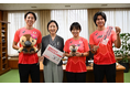 東京2025デフリンピック日本代表の門脇選手、長内選手、北谷選手が大久保朋果江東区長に表敬訪問を実施