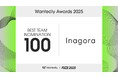 越境EC事業を展開するインアゴーラ 約40,000社の中から「Wantedly Awards 2025」TEAM OF THE YEAR BEST 100に選出!