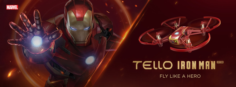 ヒーローのように飛ぼう、DJI「TELLO IRON MAN EDITION」を発売開始