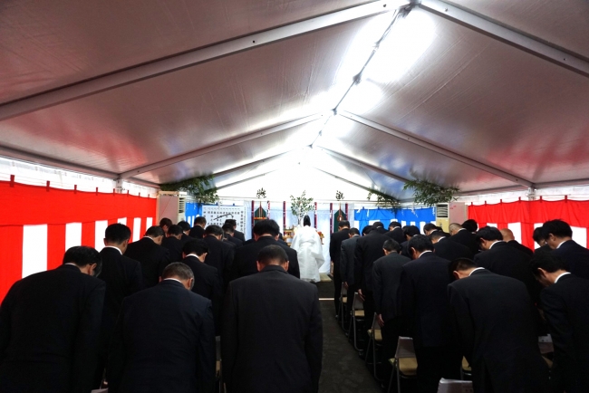 安全祈願祭の様子