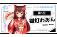 全力の7日間!狐灯わおん、トップバナーチャレンジ堂々の第5位!