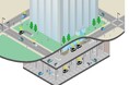 自動運転を建物・まちに実装するための技術開発を開始