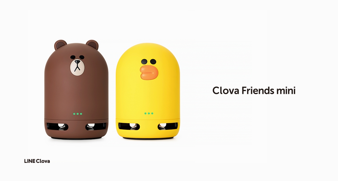 Lineのスマートスピーカーに Clova Friends Mini が新登場ブラウンとサリーが身長11cm 体重260gの可愛いミニサイズのスピーカーに Line株式会社のプレスリリース
