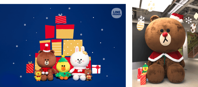 Line Friends クリスマスを楽しむhappy Holidaysがスタート 2018年クリスマス仕様のグッズが勢ぞろい Line 株式会社のプレスリリース