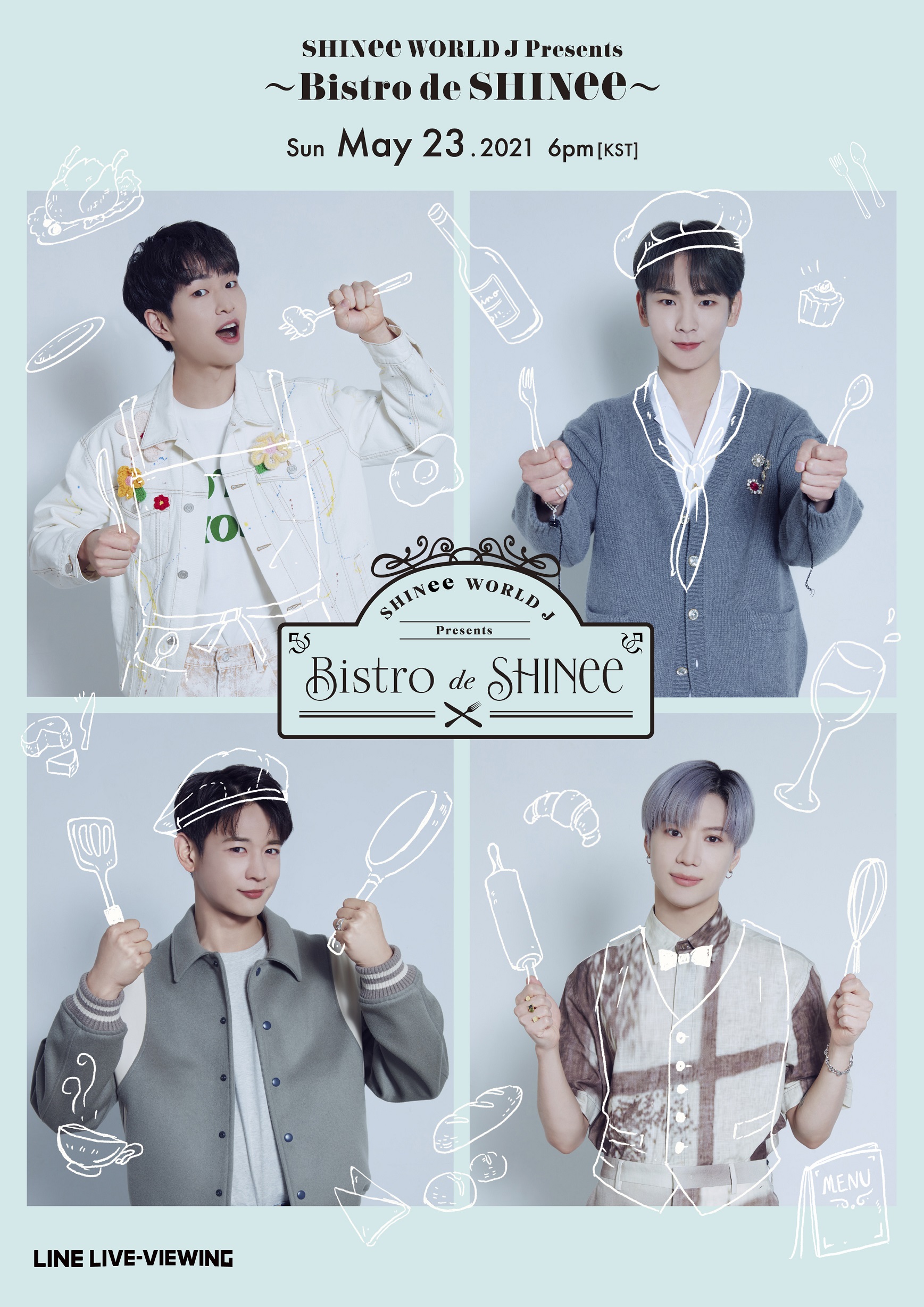Line Shineeのオンラインファンミーティング Shinee World J Presents Bistro De Shinee をline Live Viewingで生配信決定 Line株式会社のプレスリリース