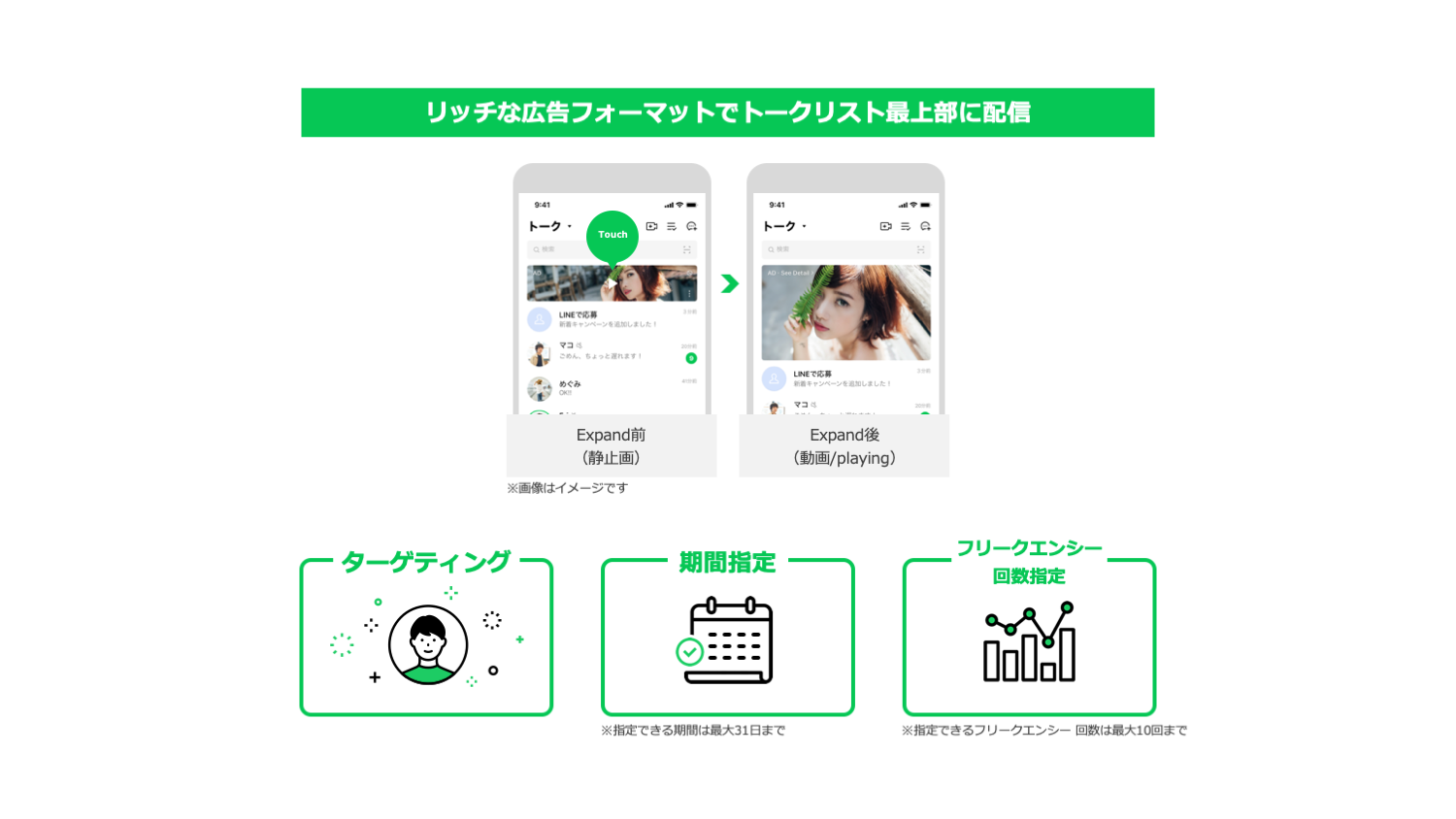 Line トークリスト最上部に運用型広告を配信できる Talk Head View Custom を9月より提供開始 Line株式会社のプレスリリース Line トークリスト最上部に運用型広告を配信できる Talk Head View Custom を9月より提供開始 Line株式会社のプレスリリース