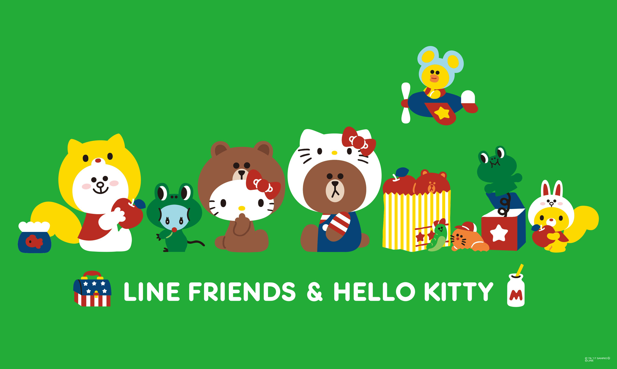 Line Friends ハローキティと初コラボレーション Line Friends Hello Kitty シリーズが登場 Line 株式会社のプレスリリース