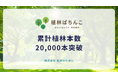 顧客参加型CSR事業『植林ぱちんこ』累計植林本数20,000本を突破