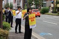 【福岡大学】「旗の波運動」で学生が飲酒運転撲滅を呼びかけました