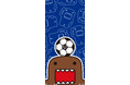 サッカー日本代表応援！「サッカー×どーもくん」 壁紙を制作
