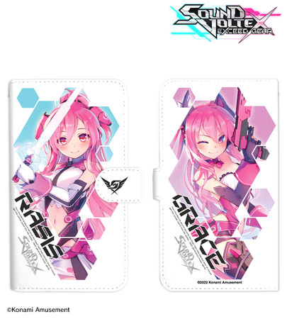 SOUND VOLTEX EXCEED GEAR』のレイシス＆グレイス Tシャツ、ロゴ